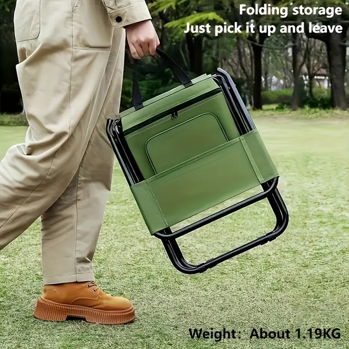 BowLift | Built-in Cooling Bag Portable Folding Outdoor Stool