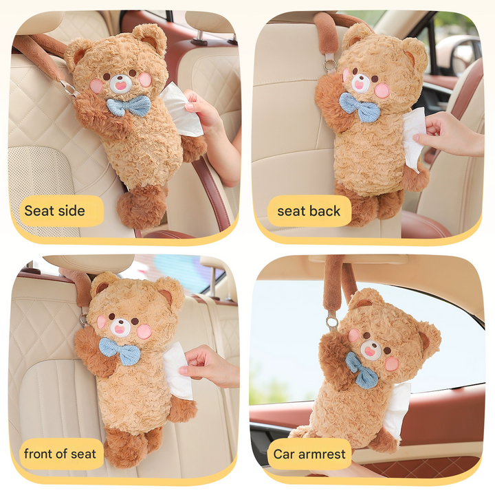 BowLift | Cuddle Bear Plush Tissue Box