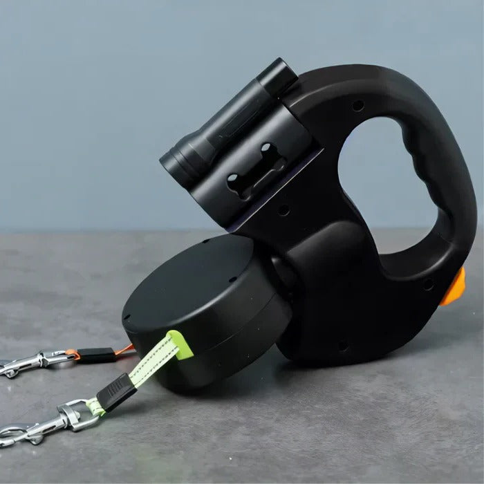 BowLift | TangleFree Dual Dog Leash with LED Light & 360° Swivel