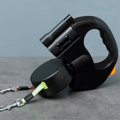 BowLift | TangleFree Dual Dog Leash with LED Light & 360° Swivel