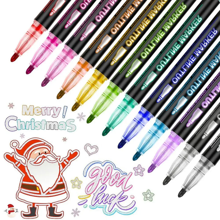 BowLift | SparkleMagic: Dual-Color Pens