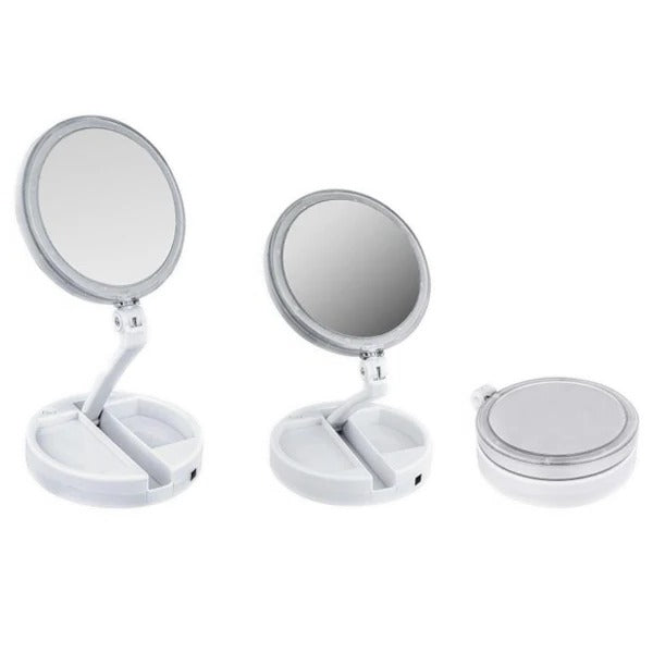 BowLift | LED Folding Vanity Mirror