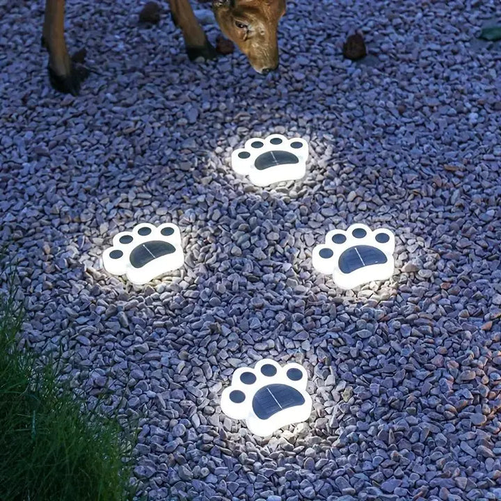 PawGlow Solar Garden Lights – Solar-Powered Paw Print Outdoor Lights Bowlift