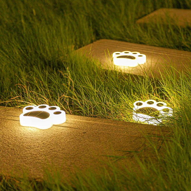 PawGlow Solar Garden Lights – Solar-Powered Paw Print Outdoor Lights Bowlift