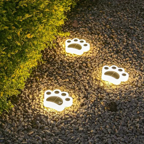 PawGlow Solar Garden Lights – Solar-Powered Paw Print Outdoor Lights Bowlift
