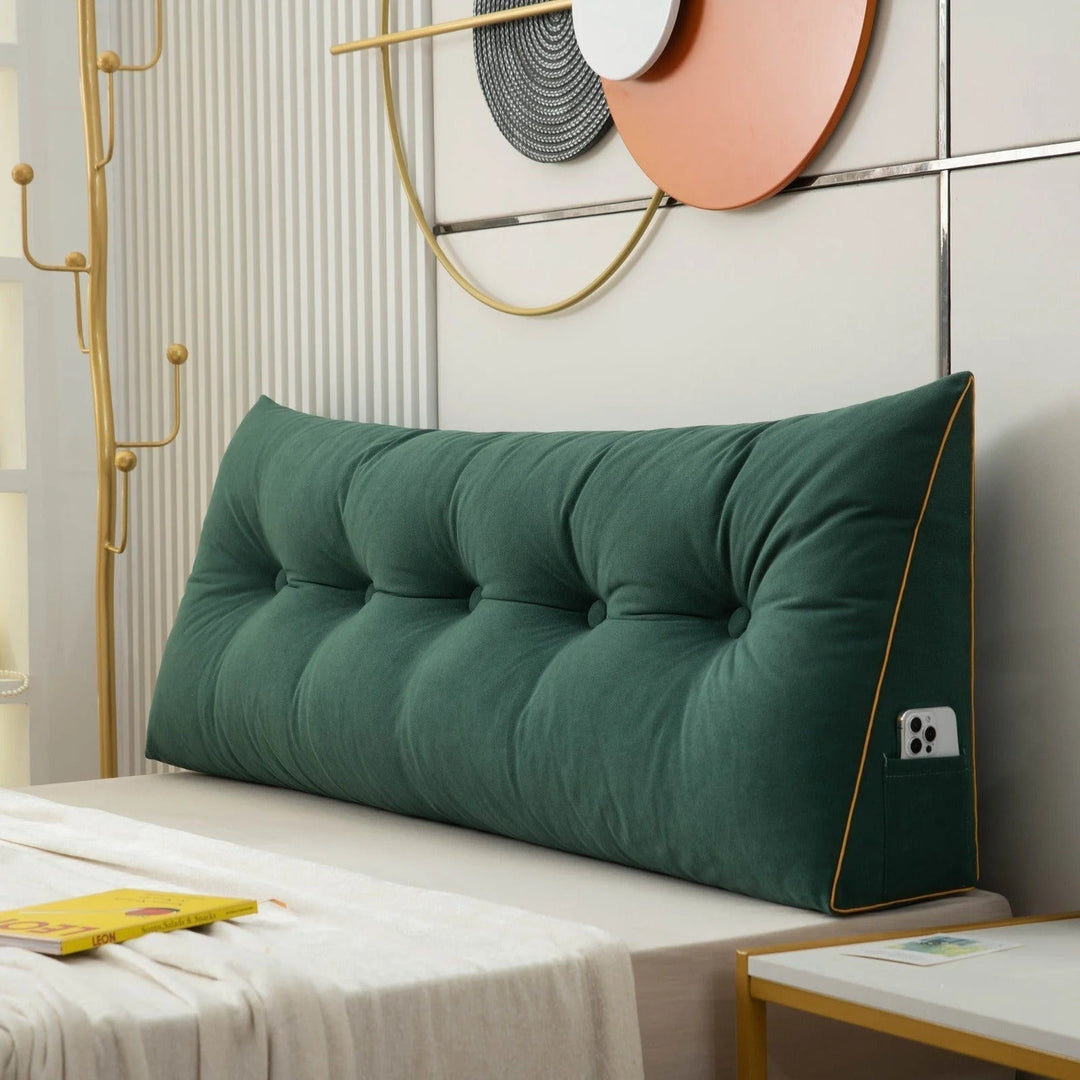 BowLift | Ergonomic Wedge Pillow | Back & Neck Support with Removable Cover for Bed & Sofa Relaxation