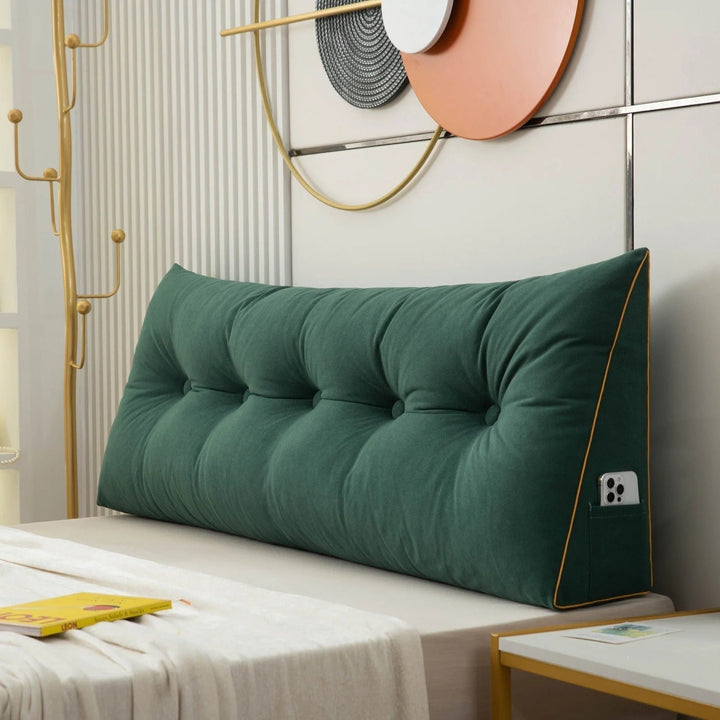 BowLift | Ergonomic Wedge Pillow | Back & Neck Support with Removable Cover for Bed & Sofa Relaxation