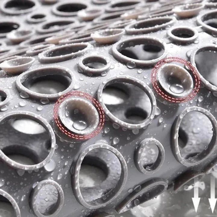 Non-Slip Shower Mat with Suction Cups, Quick-Drying Design