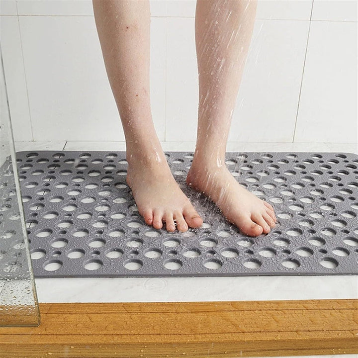 Non-Slip Shower Mat with Suction Cups, Quick-Drying Design
