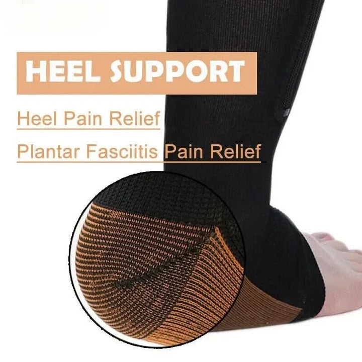 BowLift | Compression stockings with zipper for improved circulation