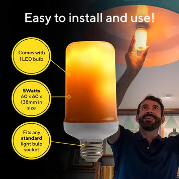 BowLift | LED Flame Effect Light Bulb