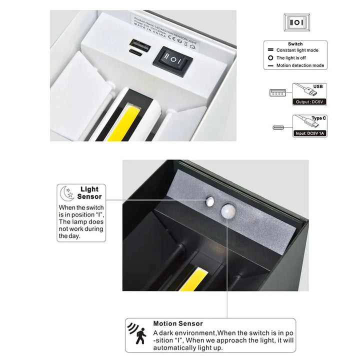 BowLift | Intelligent Motion Sensor Wall Lamp