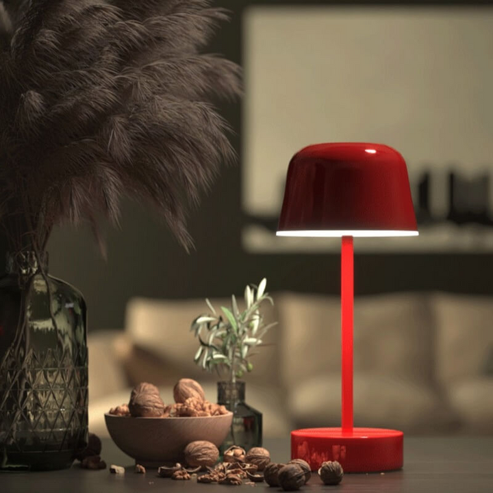Wireless LED Table Lamp with 3 Light Colors and Adjustable Brightness