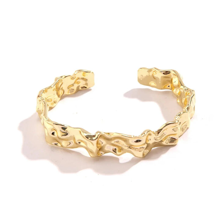 BowLift | Irregular Crumbled Textured Bangle Bracelet