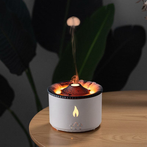 BowLift | LAVAMIST – Flame Humidifier & Aromatherapy Diffuser with Soothing Ambient Light