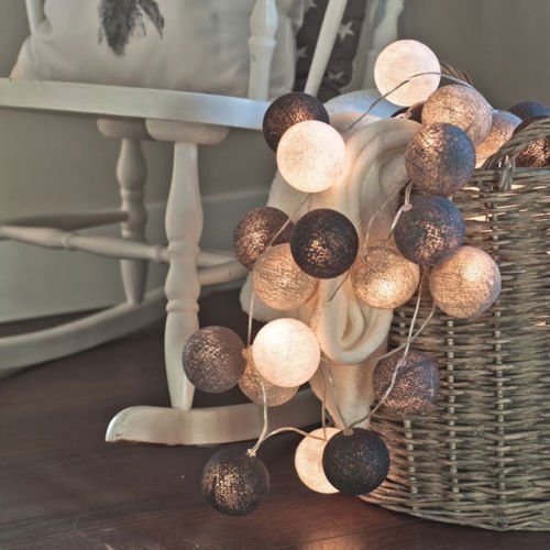 BowLift | LED Cotton Ball Garland Lights