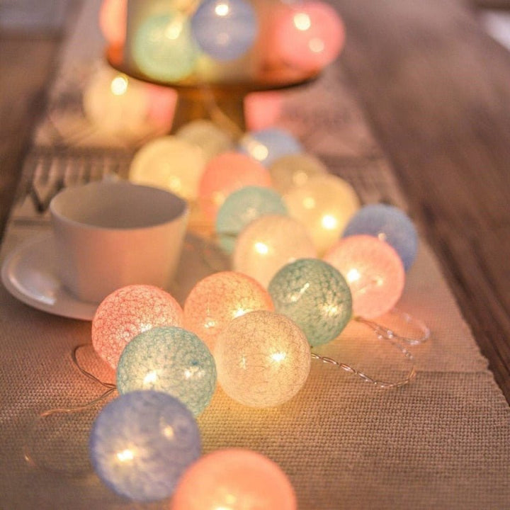 BowLift | LED Cotton Ball Garland Lights