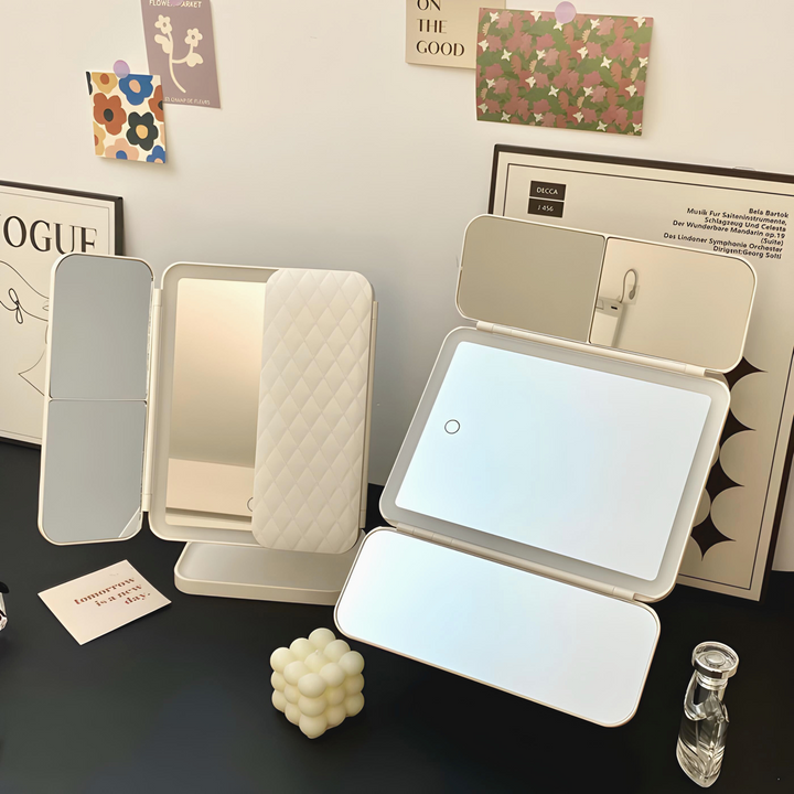 BowLift | LED Makeup Mirror with 3 Light Modes and Magnification