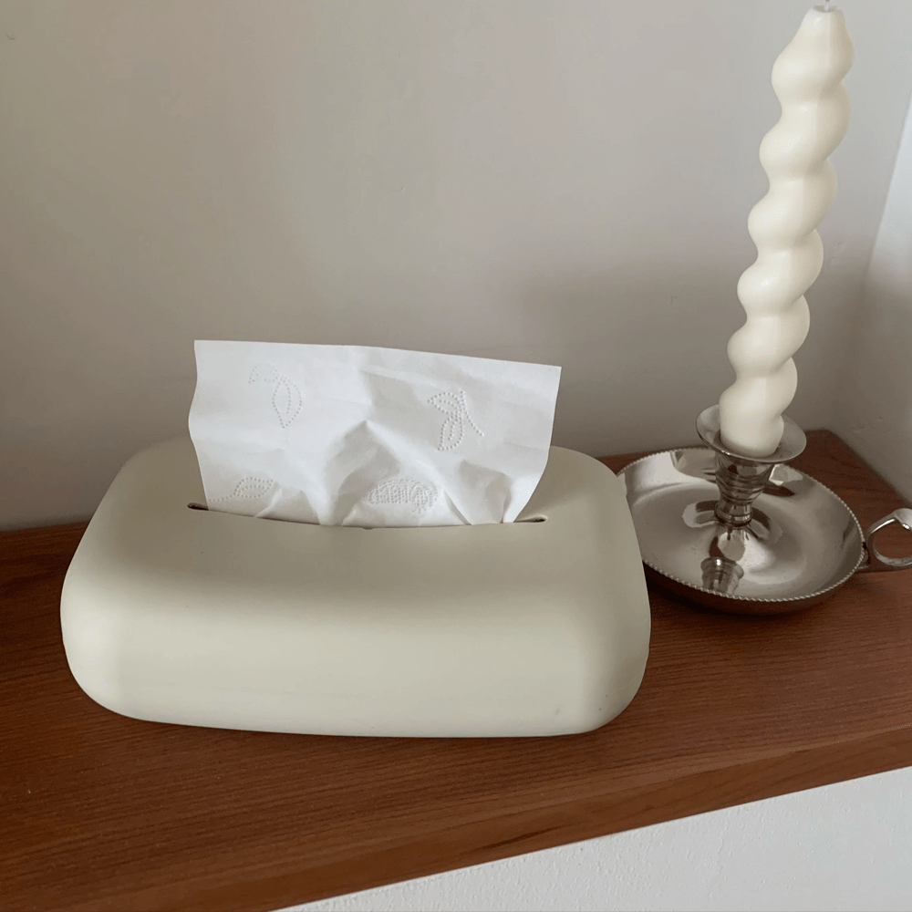 BowLift | Light beige soft tissue box cover