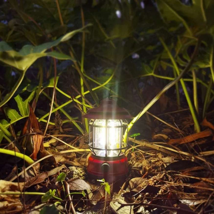 BowLift | Rechargeable LED Camping Lantern | Vintage-Style, Dimmable Light for Outdoor Adventures & Home Emergencies