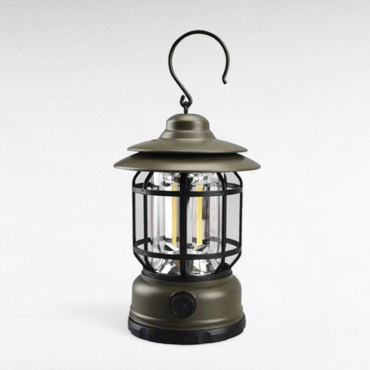 BowLift | Rechargeable LED Camping Lantern | Vintage-Style, Dimmable Light for Outdoor Adventures & Home Emergencies