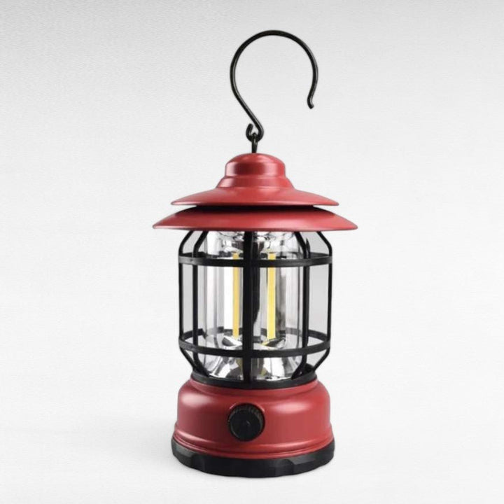 BowLift | Rechargeable LED Camping Lantern | Vintage-Style, Dimmable Light for Outdoor Adventures & Home Emergencies