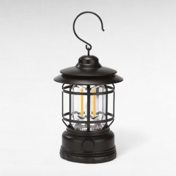 BowLift | Rechargeable LED Camping Lantern | Vintage-Style, Dimmable Light for Outdoor Adventures & Home Emergencies