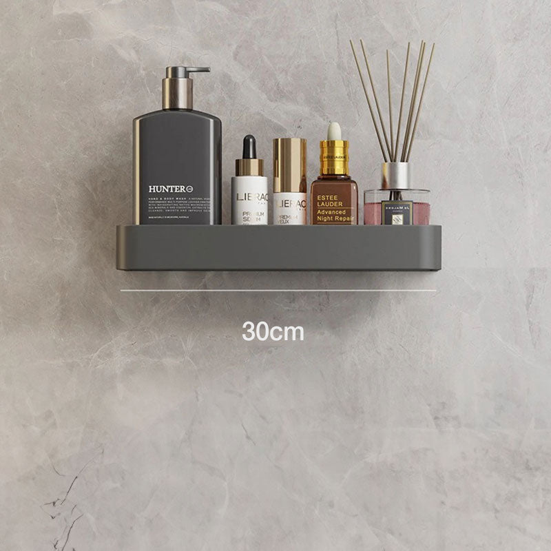 BowLift | Contemporary, elegant bathroom shelves in gray