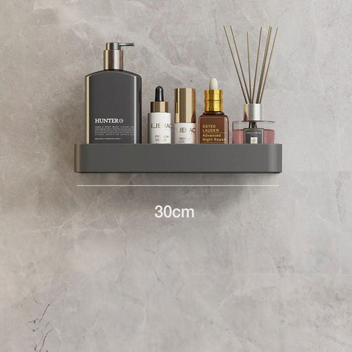 BowLift | Contemporary, elegant bathroom shelves in gray