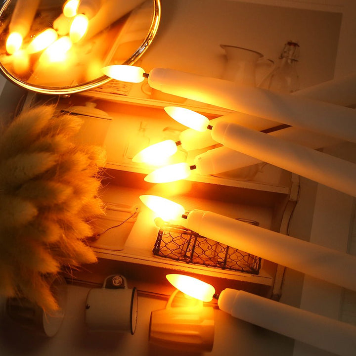 BowLift | FLAMORA – LED Taper Candles with Remote & Timer