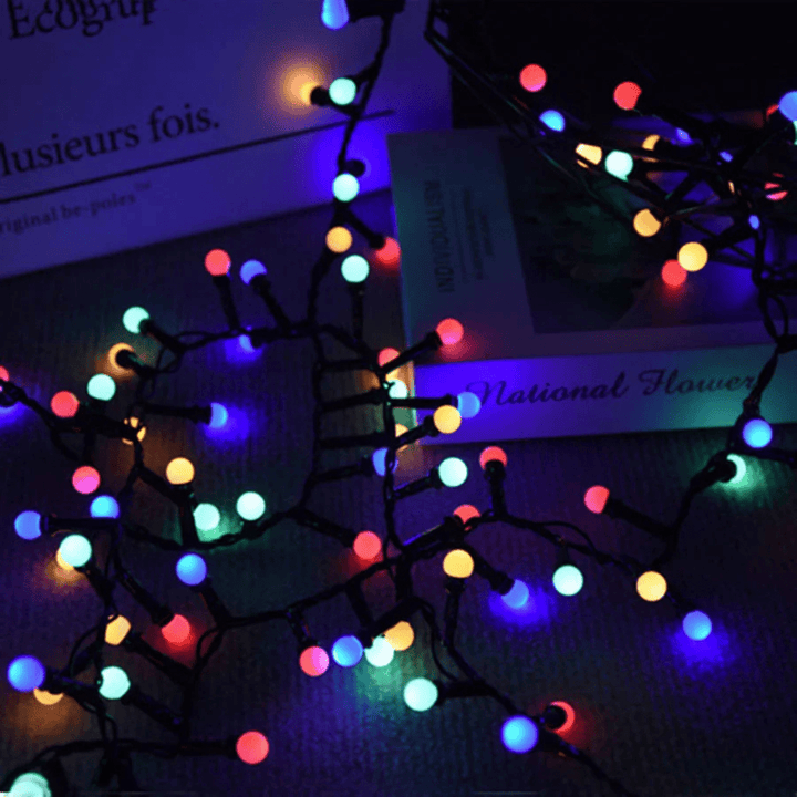 BowLift | LUMIGLOW – Outdoor LED String Lights with Waterproof Globe Bulbs & 8 Lighting Modes