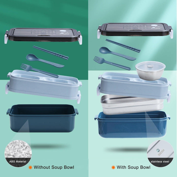 BowLift | Stainless Steel Double Layer Insulated Cutlery Lunch Box