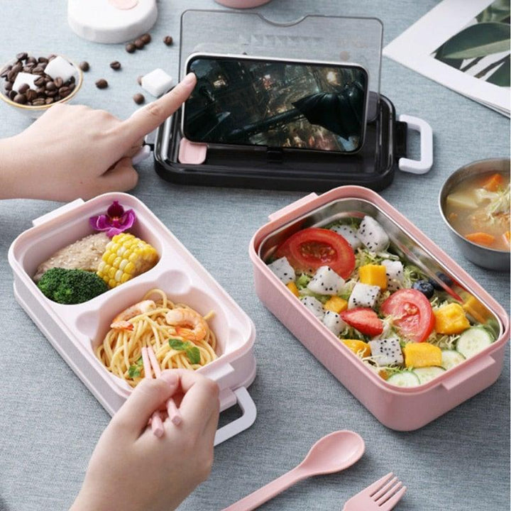 BowLift | Stainless Steel Double Layer Insulated Cutlery Lunch Box