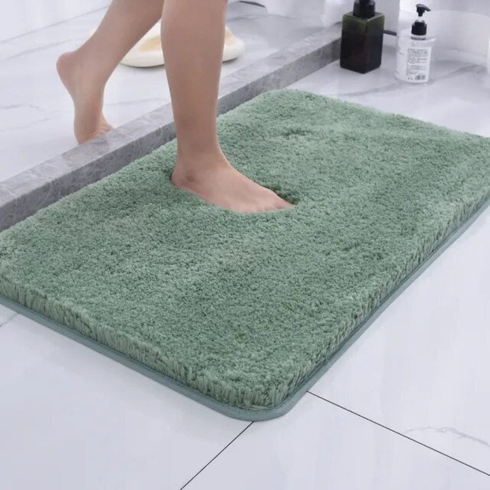 BowLift | Plush Microfiber Bath Mat Non Slip