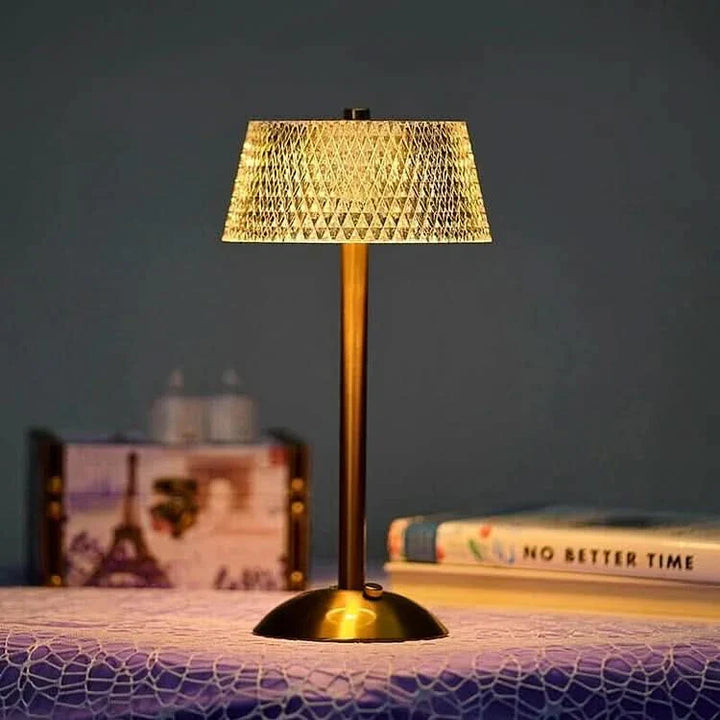 BowLift | Crystal Rechargeable LED Cordless Table Lamp