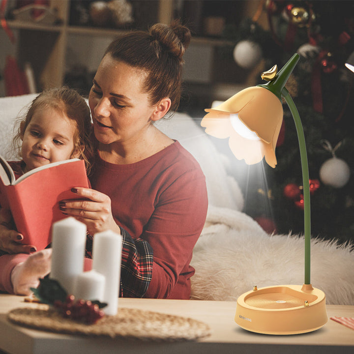 BowLift | LumaPetal  – Wireless Flower LED Desk Lamp