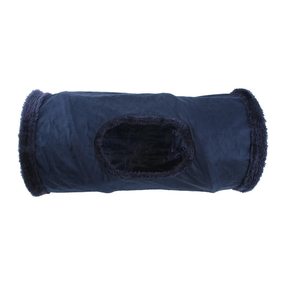 Collapsible Winter Suede Cat Tunnel Bowlift