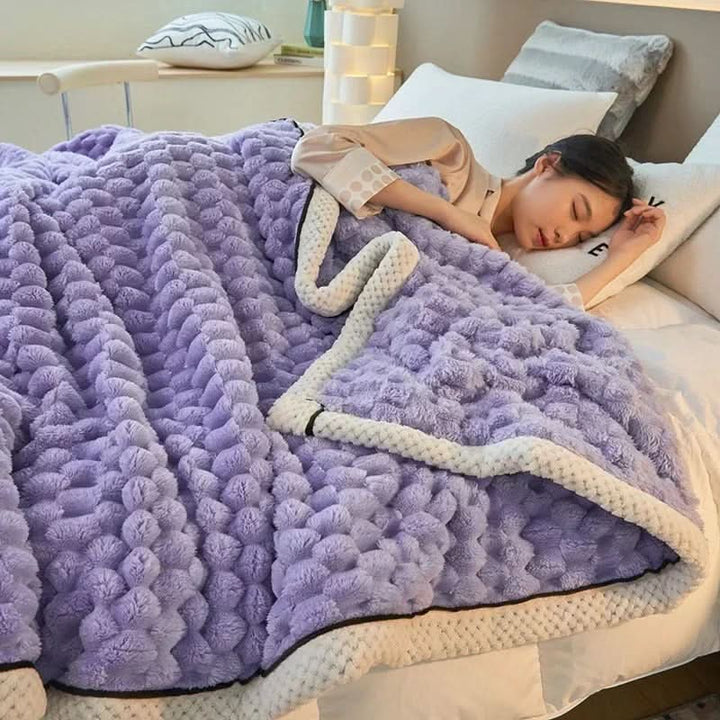 BowLift | Double-Sided Coral Velvet Blanket Soft Warm Throw for Winter