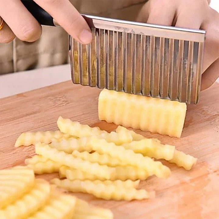 BowLift | Stainless Steel Vegetable Knife – Wavy Knife for Fries & Vegetables