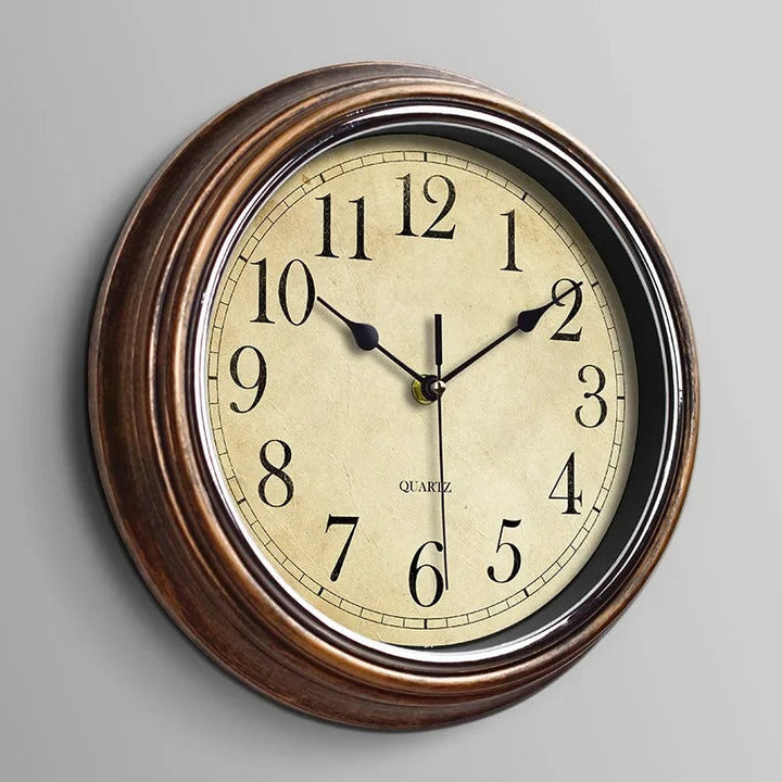 BowLift | WoodTime Classic Wall Clock – Stylish Wooden Decorative Clock with Silent Movement