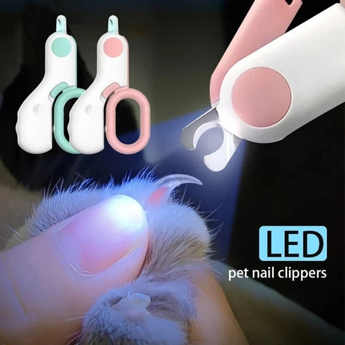 Professional Pet Nail Clipper LED Light Bowlift