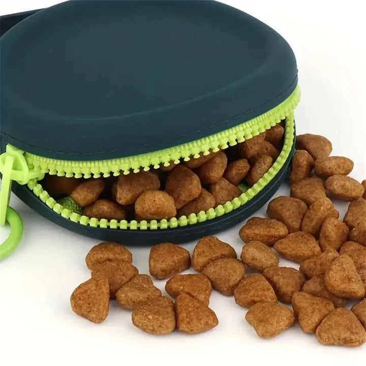 Portable Silicone Dog Treat Bag Bowlift