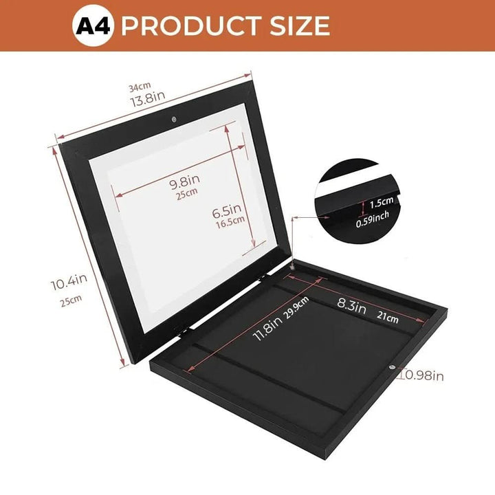 BowLift | picture frame for storing and presenting children's art