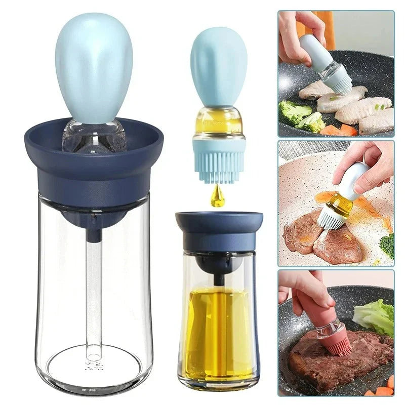 BowLift | Oil dispenser with silicone brush – Precise dosing & Easy application for cooking & grilling