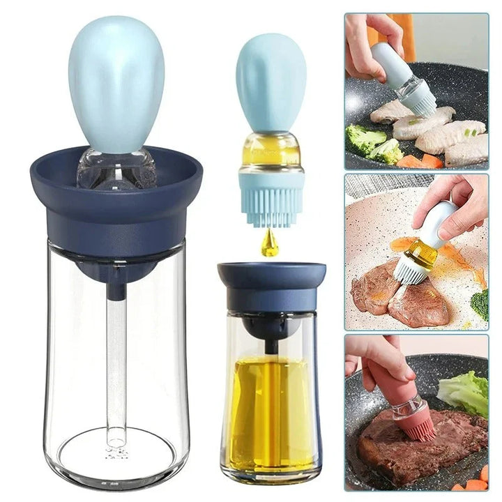 BowLift | Oil dispenser with silicone brush – Precise dosing & Easy application for cooking & grilling