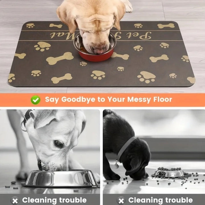 Pet Placemat No Stain Quick Drying Absorbent Bowlift