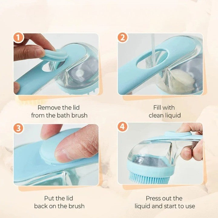 BowLift | Bubbly Cleaner Pet Bath Massage Brush