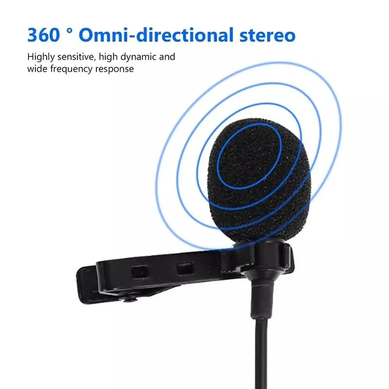 BowLift | 3.5mm Jack or USB Wired Mini Microphone - Profesional Mic for Laptops and Conferences
