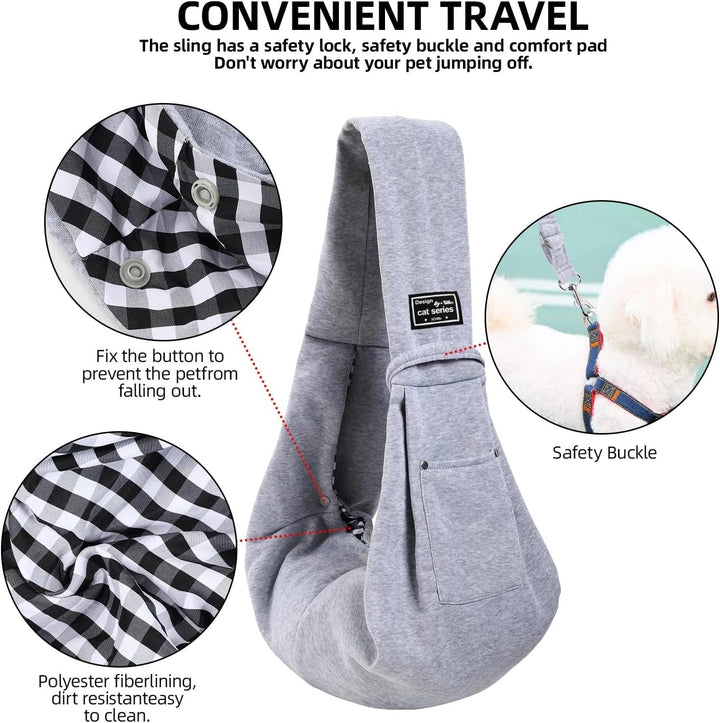 Cotton Comfortable Dog Bag Bowlift