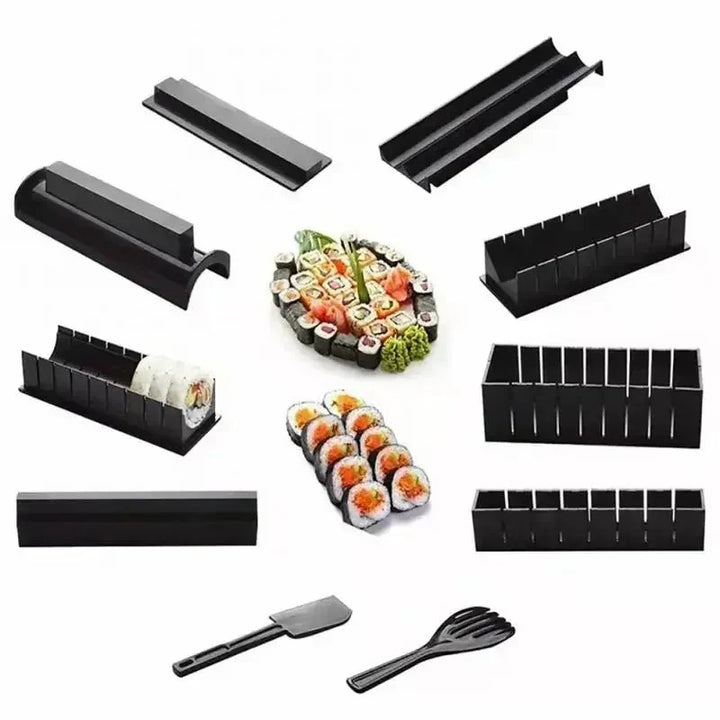 BowLift | Sushi Rolls and Cutting Set – Practical Sushi Kit with Templates and Accessories